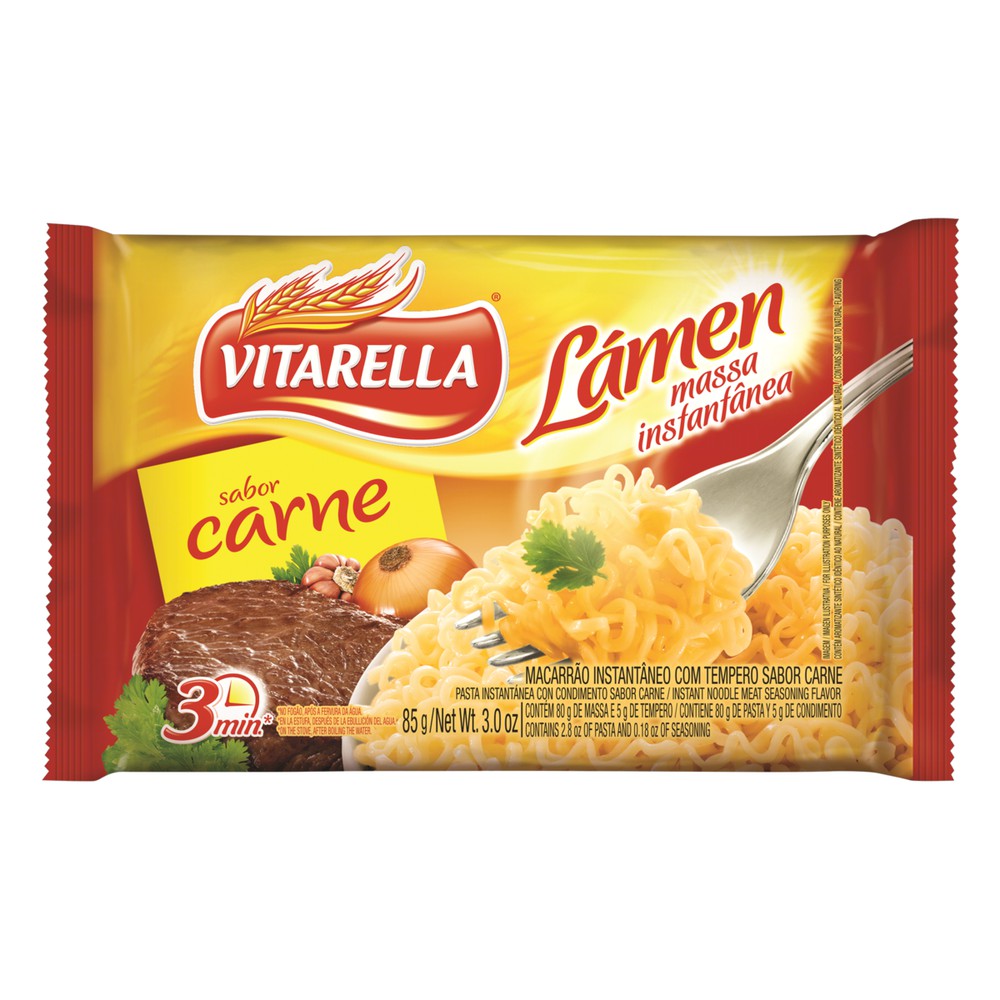 Macarrão instantâneo Vitarella Carne